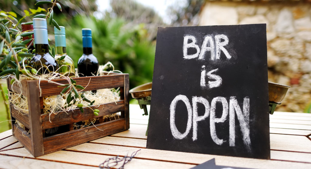Bar is open