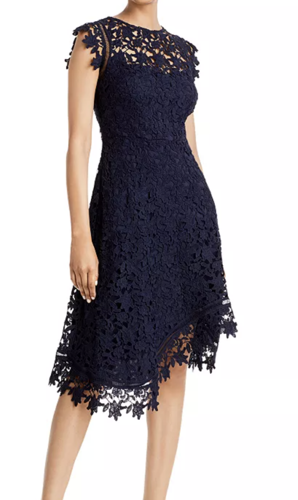 Asymmetric Lace Dress