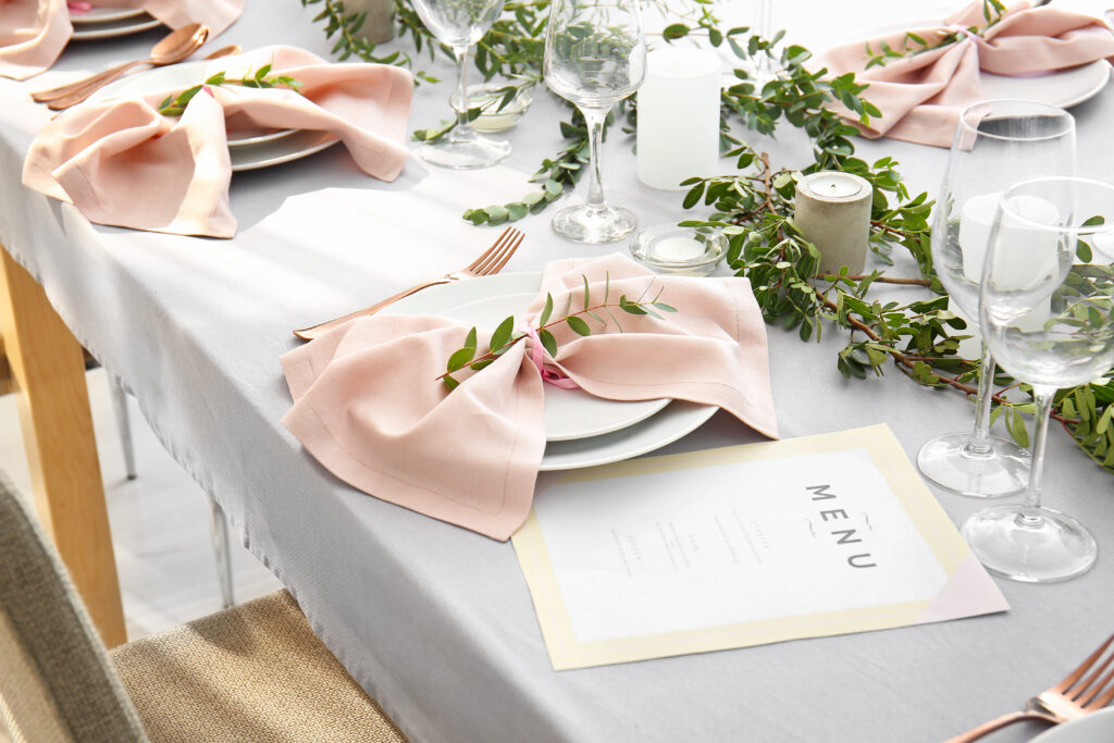 how to choose a wedding menu