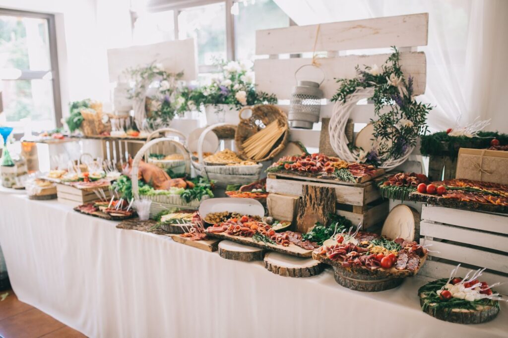 how much does a winery wedding cost buffet