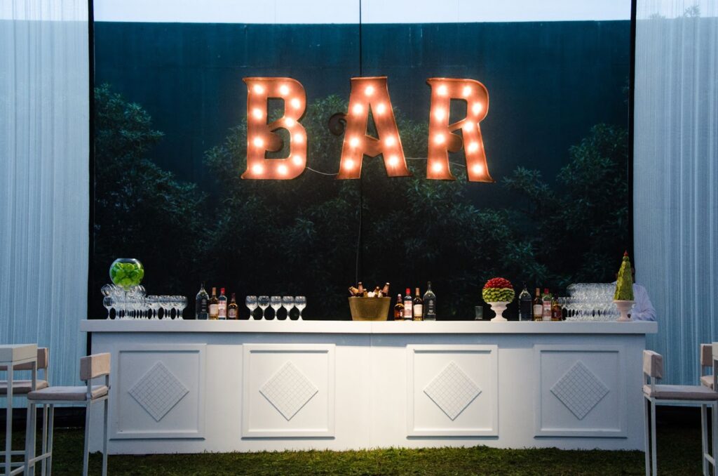 full bar service wedding