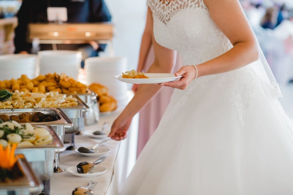 wedding appetizer table