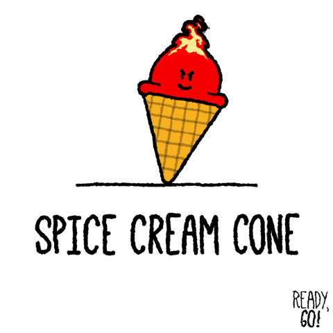 spice cream cone