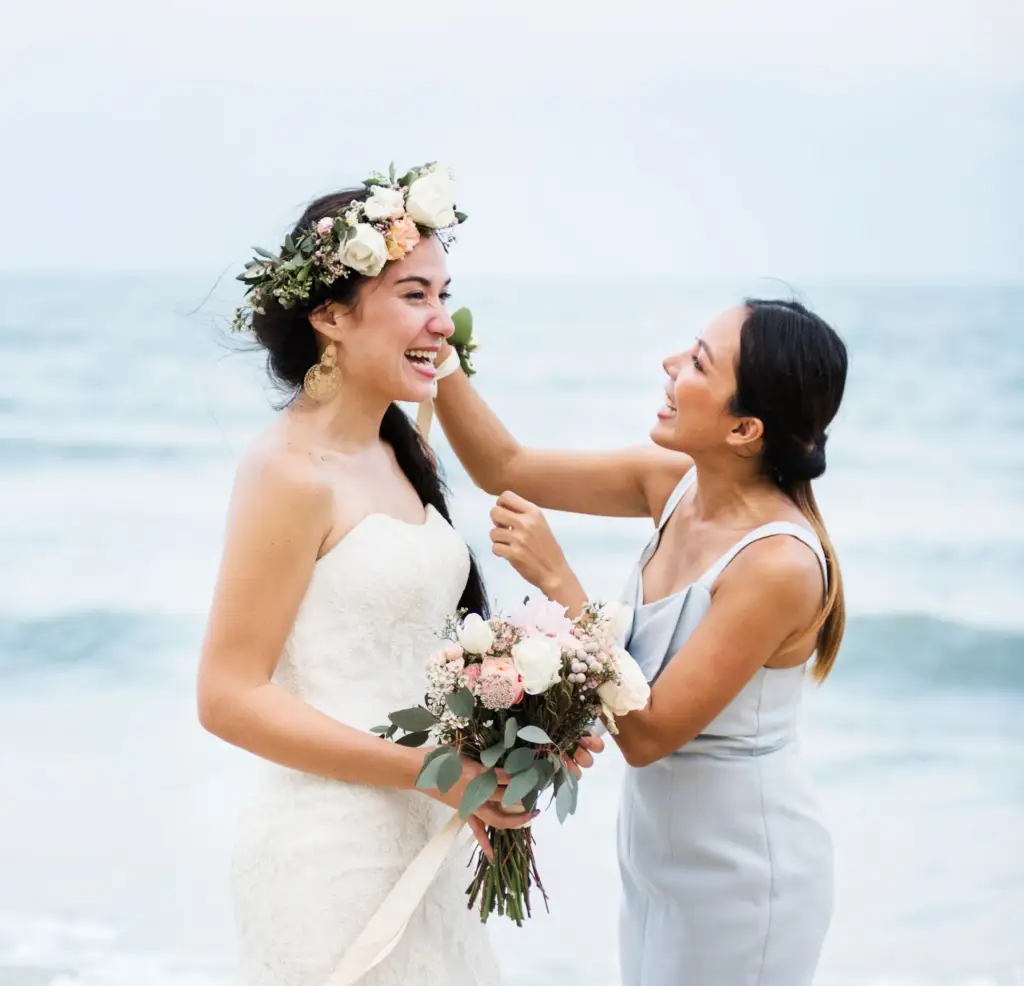 family wedding photos