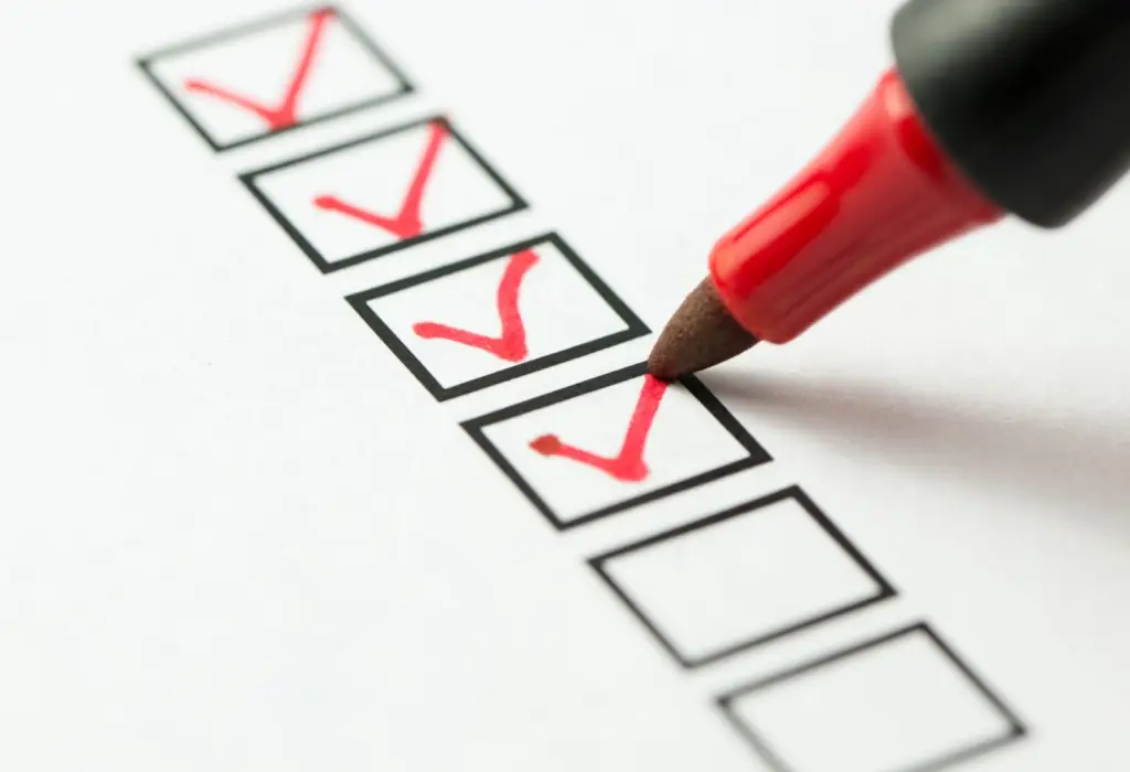 checklist marker box